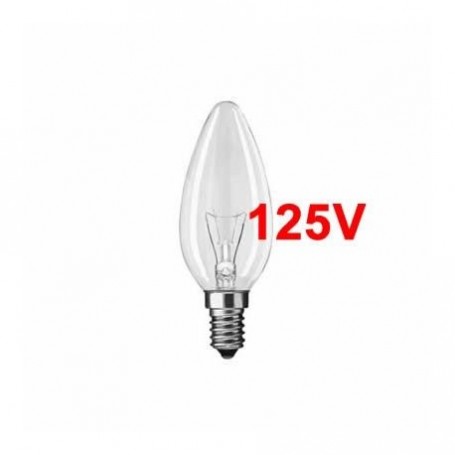 BOMBILLA SYLVANIA VELA CL 60w E14 125v
