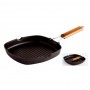 ASADOR VIER ALUM FUND INDUC 36cm GRILL MANGO