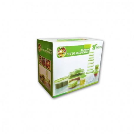 SET 42 RECIPIENTES THULOS PLAST.S392