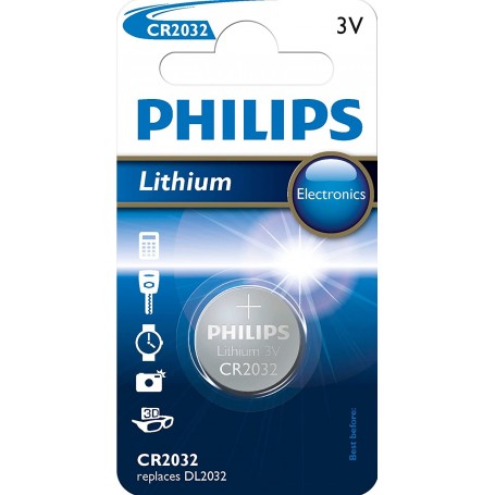 PILA CR2032 PHILIPS LITIO 3v