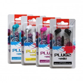 AURICULAR MAXELL PLUG2 C/MICRO BL.