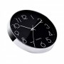 RELOJ PARED QUARTZ Plata/Negro 81021