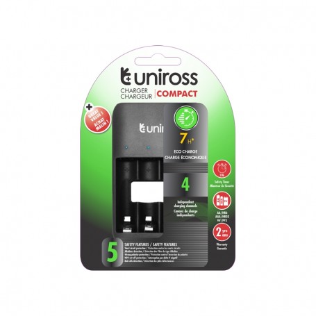 CARGADOR UNIROSS 9V/AA/AAA UCU004