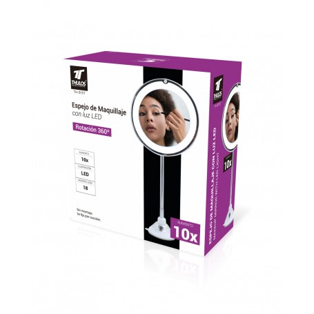 ESPEJO MAQUILLAJE THULOS LUZ LED/ROT.BY07