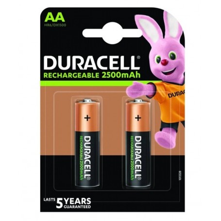 PILA RECARG.DURACELL AA B.2 2500mAh