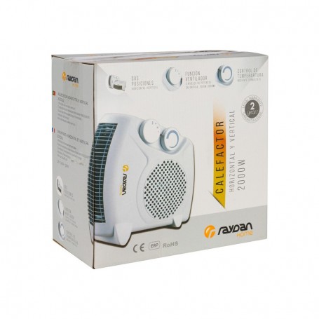 CALEFACTOR RAYDAN 2000W VER/HOR. 26026 BL.