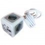 BASE H91 CUBO 4 TOMAS + 2 USB 1.4M.