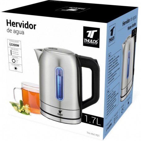HERVIDOR THULOS S/CABLE 1.7L INOX LED HV1701