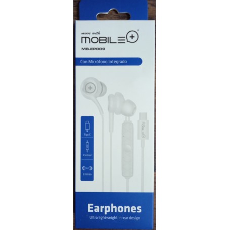 AURICULAR M+ TIPO C MICRO EP009 BL.