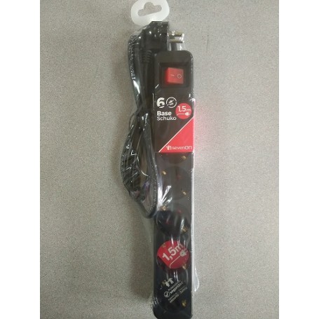 BASE 7H 6 TOMAS C/INT CABLE 1.5m NG.