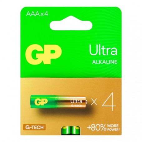 PILA LR03 GP ULTRA ALKALINE BT.4