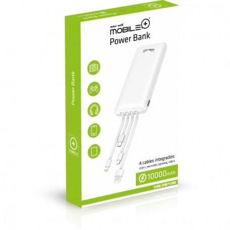 POWERBANK M+ 10000 mAh 4 C. INTEGR. BL.