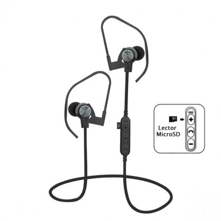 AURICULAR PLATINET BT/SD SPORT 1062 GR.
