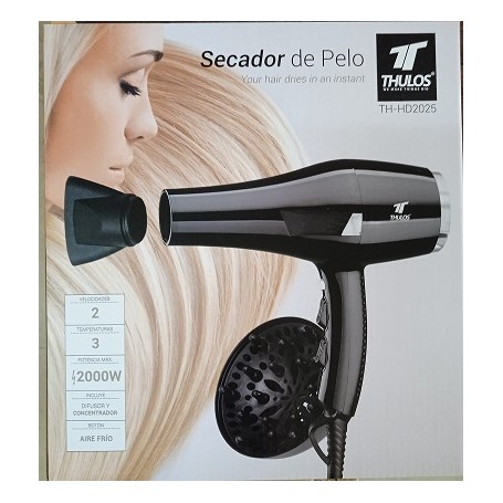 SECADOR THULOS 2000W HD2025+DIFUSOR GR.