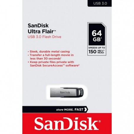 PENDRIVE SANDISK 64Gb 3.0 METAL ULTRA