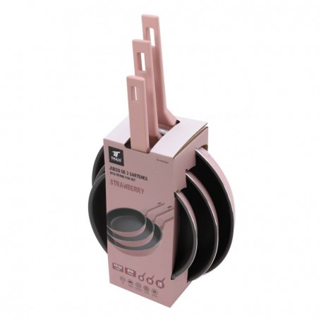 SET 3 SARTENES THULOS STRAWBERRY 20/24/28