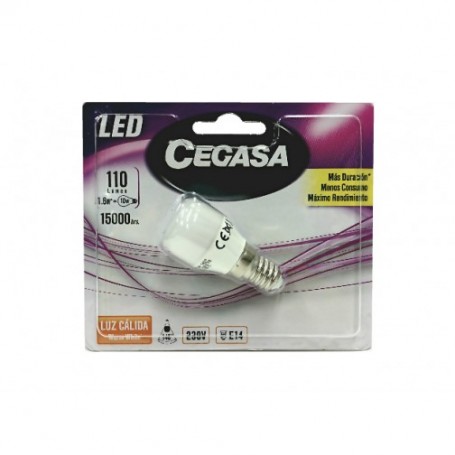 BOMBILLA CEGASA LED FRIGORIFICO 1.5W 2700k