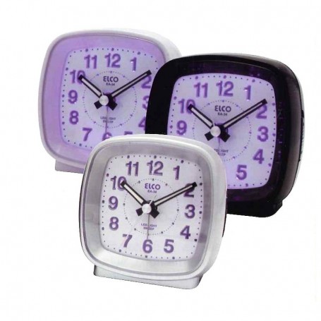 RELOJ DESPERTADOR ELCO EA34C AZ.