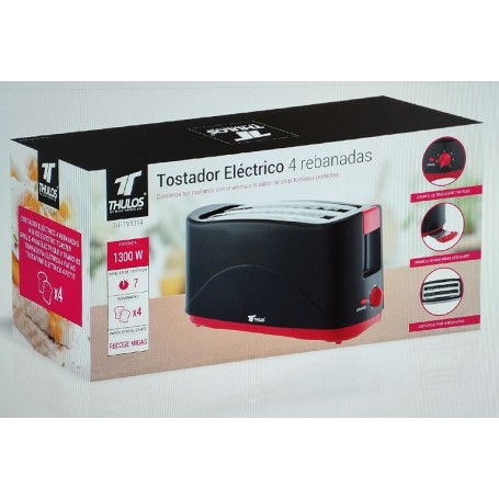 TOSTADOR THULOS 4 REB 1300W TV1314 NG.