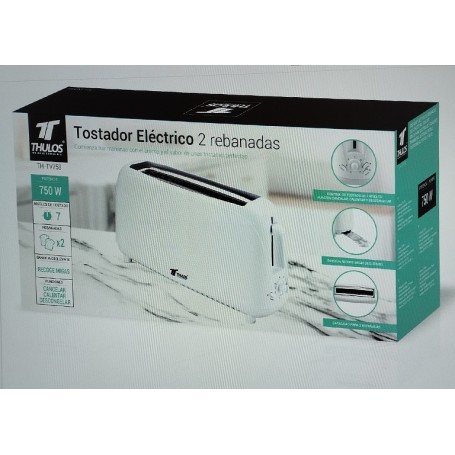 TOSTADOR THULOS 2 REB 750W TV758 BL.