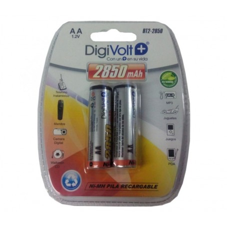PILA RECARG. DIGIVOLT AA B.2 2850mAh