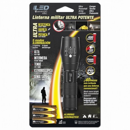 LINTERNA MILITAR H91 ALUMINIO LED 85063