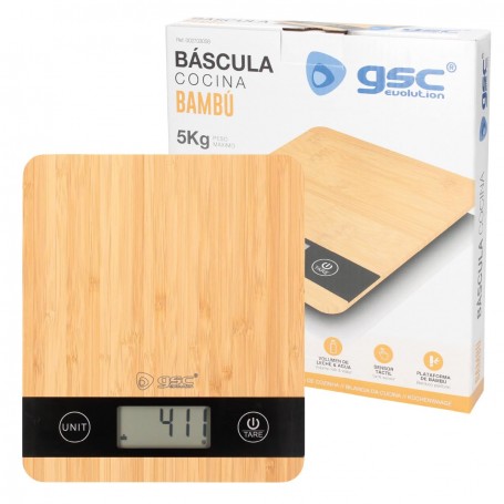 BASCULA COCINA GSC BAMBU 5K.