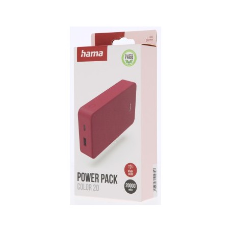 POWERBANK HAMA 20000mHA COLOR 20 RJ.