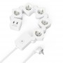 BASE HAMA 5T C/INT + 2USB 1.4MT BL