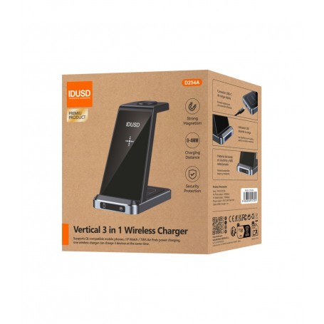 CARGADOR INALAM.IDUSD 3EN1 15W D254