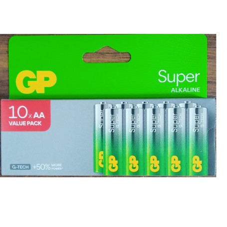PILA LR06 GP SUPER ALKALINE BT.10