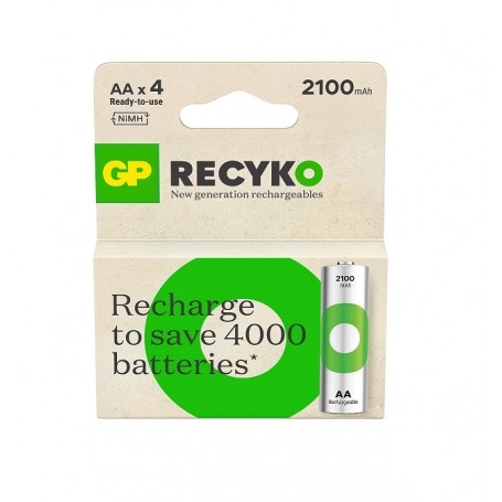 PILA RECARG.GP AA RECYKO B4 2100mAH
