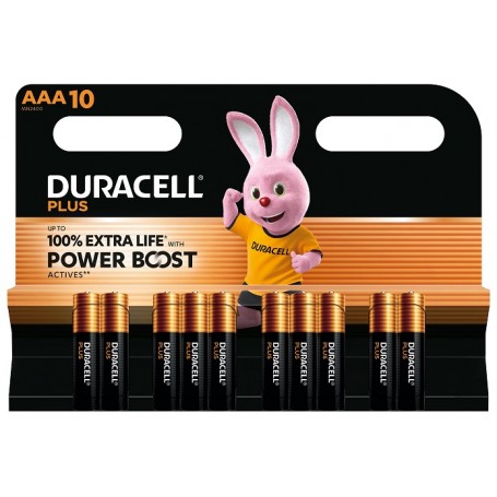 PILA LR03 DURACELL PLUS100 Pack.10 POWER BOOST