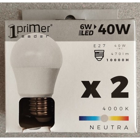 BOMBILLA 7H LED ESF 6W E27 PACK.2 PRIMER