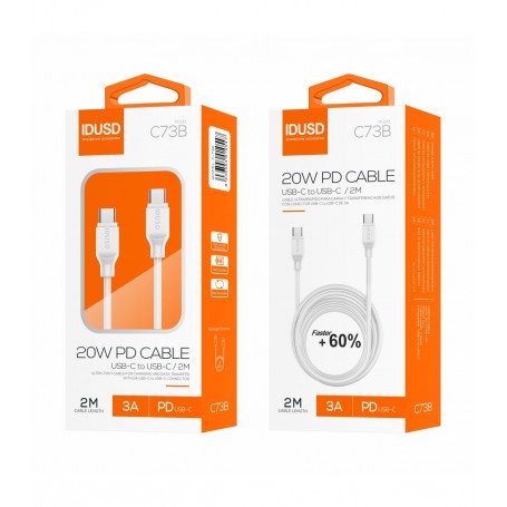 CABLE IDUSD TYPE-C/TYPE-C 3A 2mtr C73B