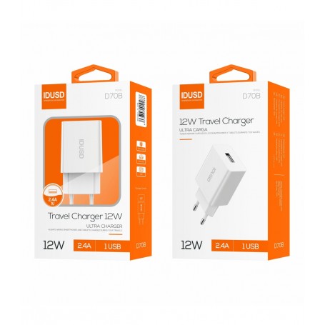 ADAPTADOR IDUSD USB 12W 2.4A D70B