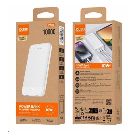 POWERBANK IDUSD 10000mAH TYPE-C/MICRO P13B