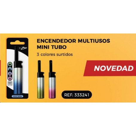 ENCENDEDOR COCINA ZAP TUBO MINI BL.