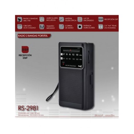 RADIO SAMI PILAS VERT. RS-2981