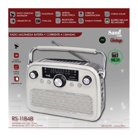 RADIO SAMI SOLAR BAT/CORR VINTAGE RS-11848