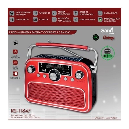 RADIO SAMI SOLAR BAT/CORR VINTAGE RS-11847