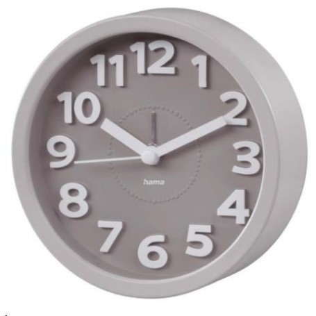 RELOJ DESPERTADOR HAMA RETRO GRIS