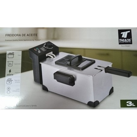 FREIDORA THULOS 3L 2000W INOX