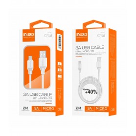 CABLE IDUSD MICRO USB 2.4A 2Mtr C41B BL.